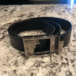 Versace Belt - black leather